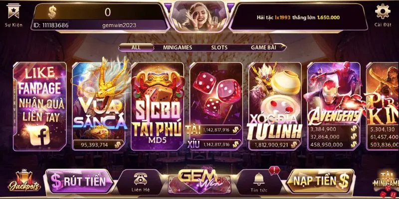 Đặt cược live tại Gemwin chơi game trực tuyến phổ biến và hấp dẫn nhất hiện nay. 