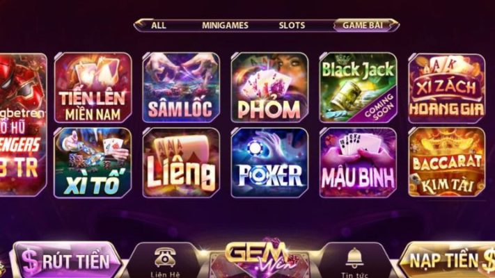 Gemwin là một trang cá cược uy tín nổi tiếng với sự đa dạng và phủ sóng rộng rãi các trò chơi