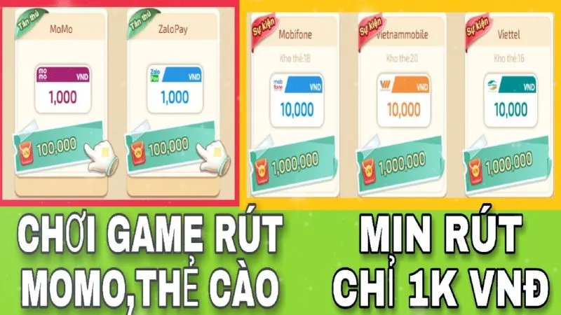 Gemwin người chơi game kiếm tiền rút về momo một cách nhanh chóng và tiện lợi